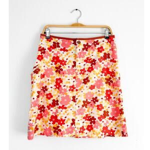 Vintage 00s Y2K Patagonia Water Girl Hawaiian Flower Surf Print Skirt size 8